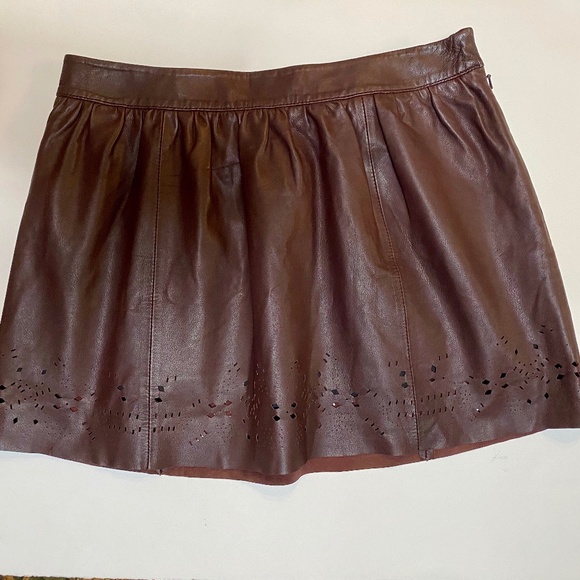 VANESSA BRUNO ATHÉ Dresses & Skirts - VANESSA BRUNO ATHÉ Leather Mini Skirt US 6 M